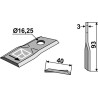 Couteau rotatif 93x40mm - IHC - 1133939R1 / 3160419R1