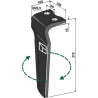 Dent pour herses rotatives 315mm, droit - Kongskilde - 73000185598V