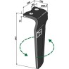 Dent pour herses rotatives 315mm, gauche - Kongskilde - 73000185599V