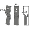 Dent rotative 220x60mm, gauche - Howard - 73000186315V