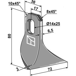 Fléau 80x36mm - Fehrenbach - FEHRI04