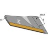 Aileron de rechange - Carbure - droit - Kongskilde - 71209026467 - 71209026469