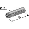 Goupille mecanindus Ø16x60