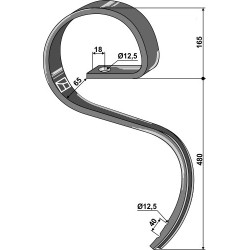 Dent de herse VTM - Kongskilde - 101.000.725