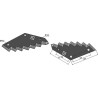 Couteau pour mélangeurs de fourrage - revêtement carbure - JF-Stoll - 8113800034  / 1380-0034