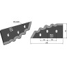 Couteau pour mélangeurs de fourrage - revêtement carbure - gauche - Sgariboldi - CL-04.008