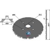 Disque de semoir Ø477x6 - Maschio / Gaspardo - G15320012R