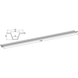 Rail-guide pour chaîne - Heywang - 70MT1053-K070MT1053