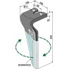 Dent pour herses rotatives (DURAFACE) 300mm, droit - Remac