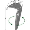 Dent pour herses rotatives 260mm, gauche - Celli - 622732