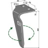 Dent pour herses rotatives 260mm, droit - Celli - 622733