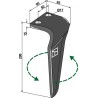 Dent pour herses rotatives 290mm, gauche - Celli - 622718