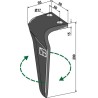 Dent pour herses rotatives 290mm, droit - Celli - 622719