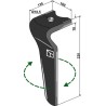 Dent pour herses rotatives, droit - Maletti - MA44010150 / MA44000150