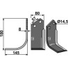 Couteau 180x80mm, gauche - Breviglieri - Z1400312