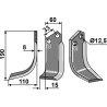 Couteau 190x60mm, gauche - Del Morino - PRO251-A3