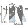 Dent rotative DURAFACE 210x70mm, gauche - Moate