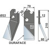 Dent rotative DURAFACE 210x70mm, droit - Moate