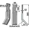 Dent rotative DURAFACE 305x50mm, droit - Jones
