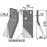 Dent rotative DURAFACE 215x70mm, droit - Massano