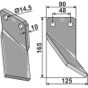 Dent rotative 165x90mm, droit - Massano