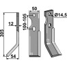 Dent rotative 305x50mm, gauche - Simon