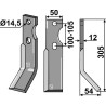 Dent rotative 305x50mm, droit - Simon