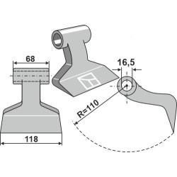 Marteau broyeur 118x68mm - Ferri - 901196
