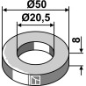 Rondelle Ø50x8xØ20,5 - Sauerburger - 30917