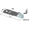 Couteau broyeur de paille droite - DURAFACE - New Holland - 87384920