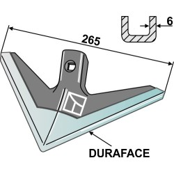 Soc triangulaire 265mm - DURAFACE - Farmet Kompaktomat - 3000236