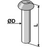 Rivet à tête ronde Ø5x20