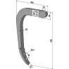 Dent de cultivateur - 490mm - Otma