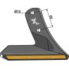 Aileron de rechange - Carbure - droit - Kuhn - H2212500