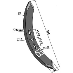 Soc de cultivateur 500mm - Kerner Galaxis - 10-92.060