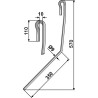 Griffe de semoir Ø9mm - Amazone - 969225