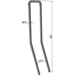 Griffe de Semoir Ø14mm - Bednar - KM210003