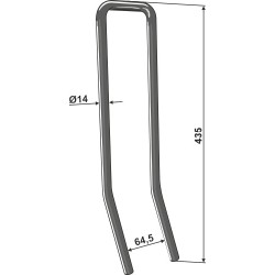 Griffe de Semoir Ø14mm - Bednar - KM210006
