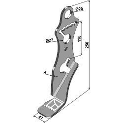 Guide de profondeur - droite - Maschio / Gaspardo - G16043852