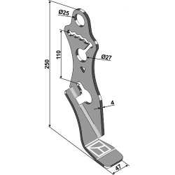 Guide de profondeur - gauche - Maschio / Gaspardo - G16043842