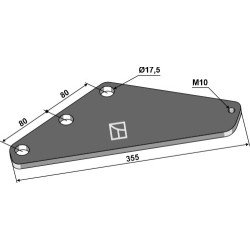 Plaque de support - Strautmann - 60903205