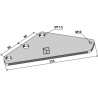 Plaque de support - non peint - Strautmann - 60903205