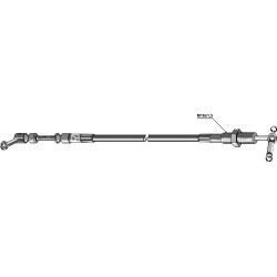 Câble téléflexible - 2400mm - Nordhydraulik