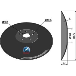 Disque lisse Ø570x5 - Salford - 10010771 - CT512250