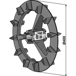 Roue crosskill - Ø400mm - Lemken - 4239010