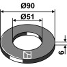 Rondelle de réglage Ø90x6xØ51 - Güttler - 75756000
