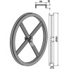 Roue avec profil en U - extérieur gauche