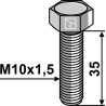 Boulon à tête hexagonale M10x1,5x35 sans écrou