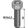 Boulon à 6 pans creux - M18x2,5 - 12.9