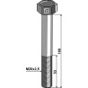 Boulon à tête hexagonale M20x2,5x100 sans écrou - Lemken - 3014407